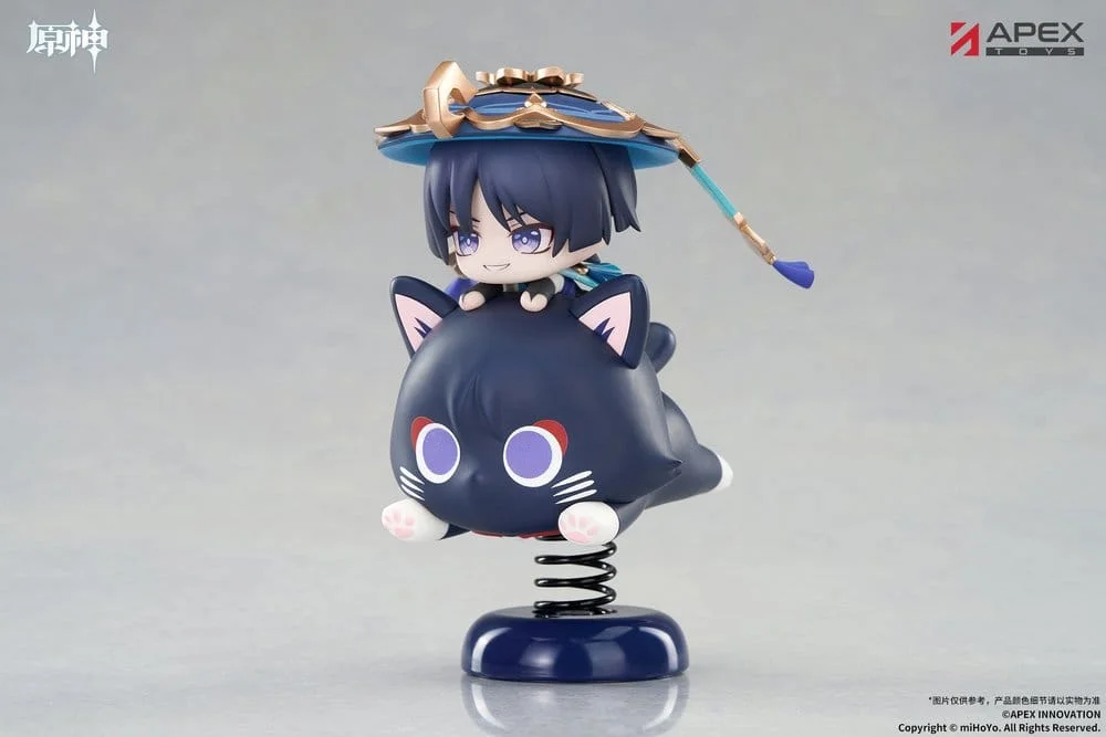 Genshin Impact Chibi Chara Yurayura Stand PVC Figure Wanderer 11 cm
